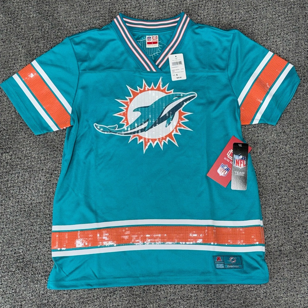 NFL Miami Dolphins Ultra Game Jersey from Windsor- with sequins!